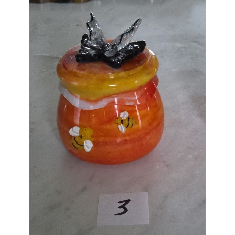Handmade Resin Stash/Honey Pot Jar - Picture 4 of 12